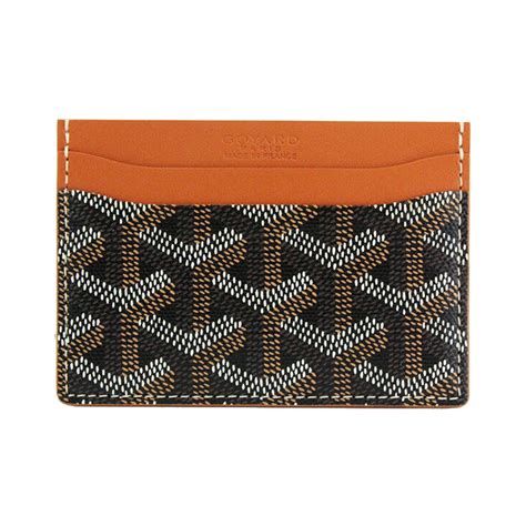 Goyard St. Sulpice Card Holder Black/Tan